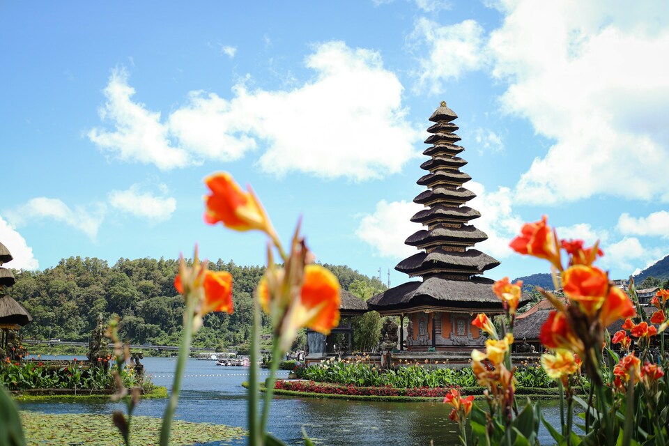 A Hindu temple
